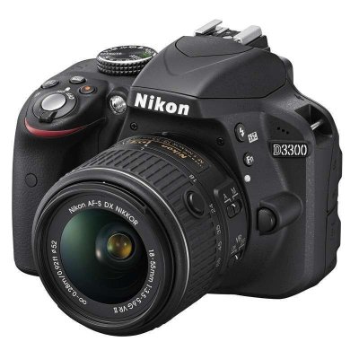 尼康 数码单反相机 D3300（AF-S DX 18-55mm f/3.5-5.6G VR II 防抖镜头）黑