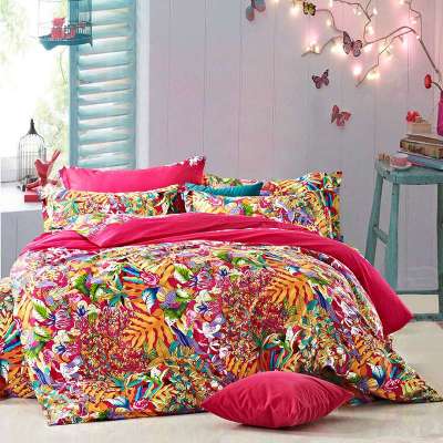 艾尚家纺 床上用品 全棉套件 斜纹印花 三件套 