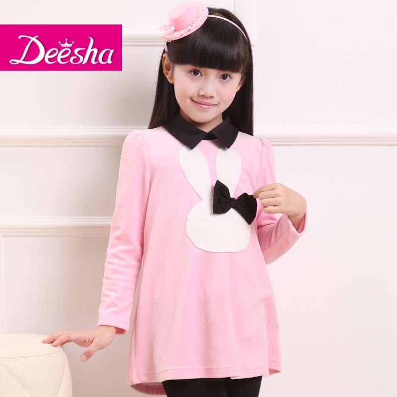 笛莎童装2014春装新款韩版公主时尚小翻领卫