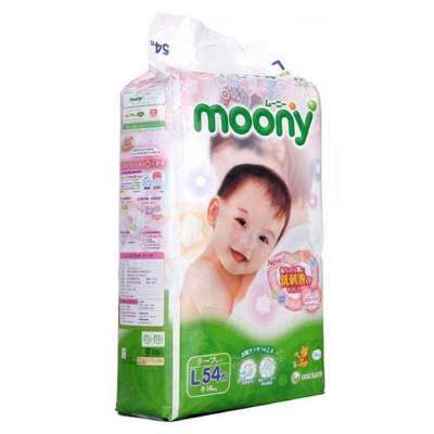 日本尤妮佳Moony纸尿裤(纸尿片)-L54片