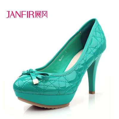展风(JANFIRN)2014春季新款女单鞋 韩版漆皮