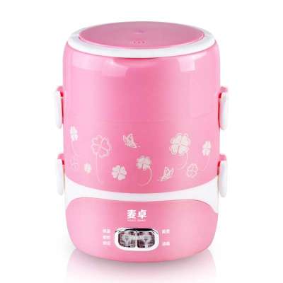 麦卓MJ-2012电热饭盒 不锈钢内胆电加热饭盒