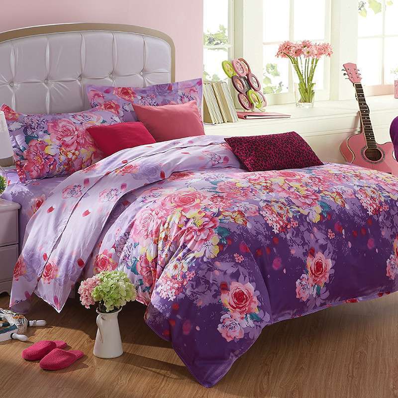 ogue系列美式全棉活性印花四件套 醉美天下 醉