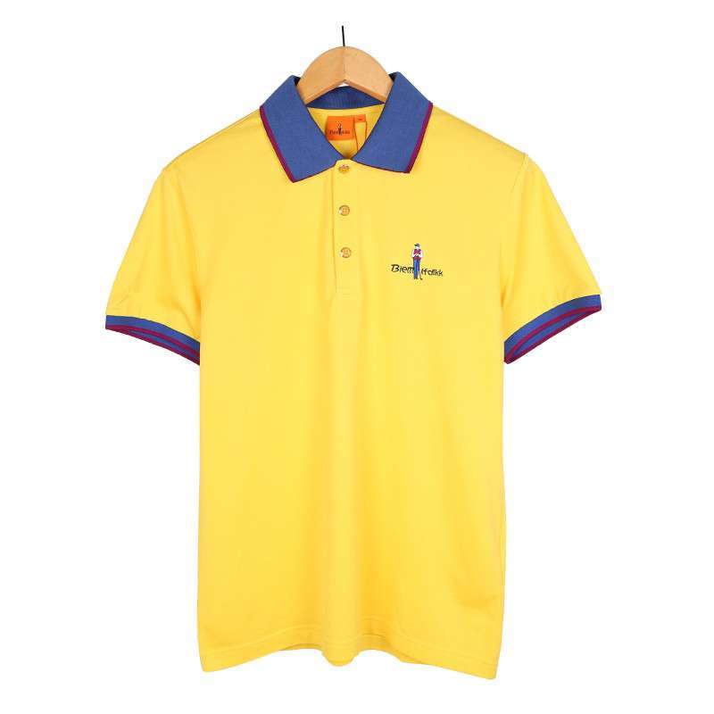 [天河城百货]比音勒芬专柜 男装休闲短袖T恤 黄