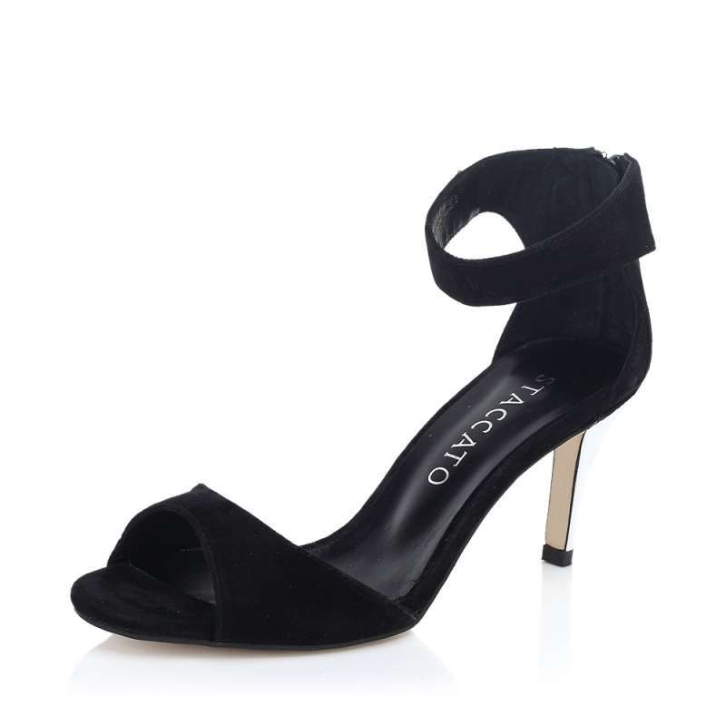 STACCATO\/思加图 羊绒面皮女皮凉鞋9LP09BL3夏季 黑色 36码【报价、价格、评测、参数】_凉鞋_苏宁易购