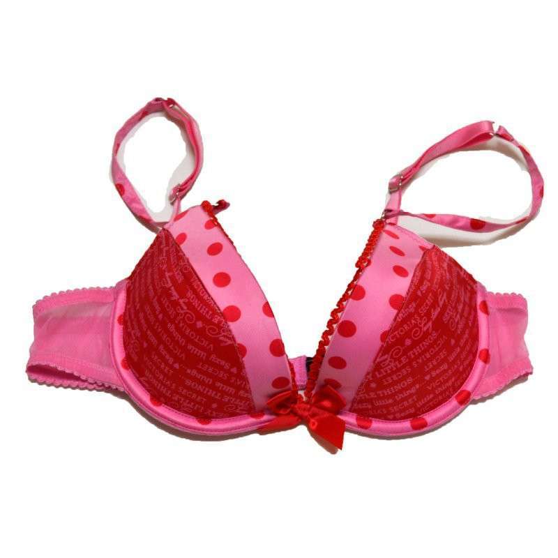 t 维多利亚的秘密 女士粉色性感图案<em>文胸 34A</em>码