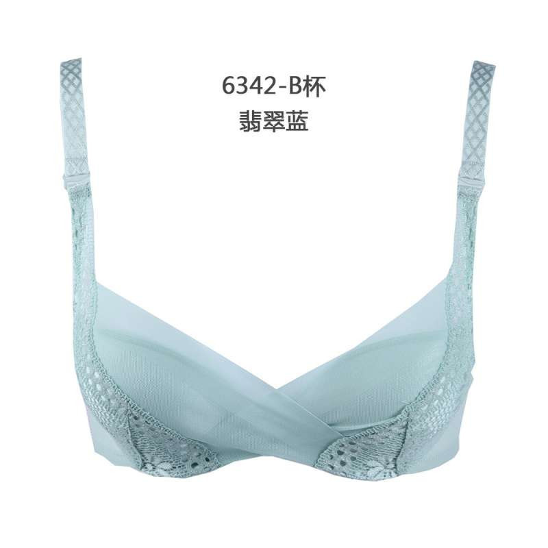 多彩多姿<em>品牌文胸</em> 小杯聚拢蕾丝边深v性感女士