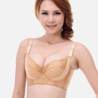 <em>纤慕</em>月牙光面<em>文胸</em>女士美体内衣调整型丰胸聚胸