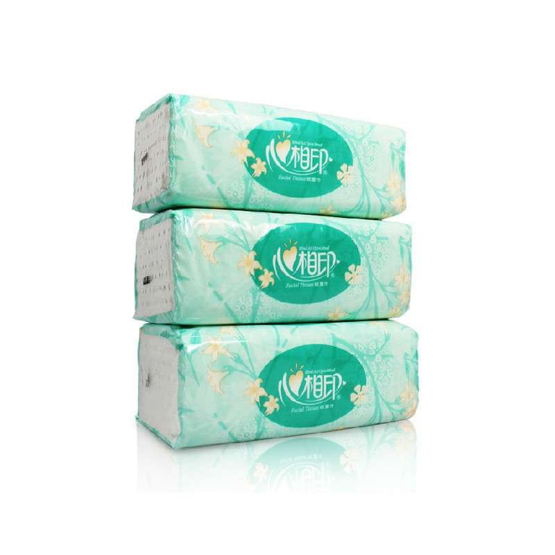 心相印抽纸巾 面巾纸200抽3包提DT200 双层软