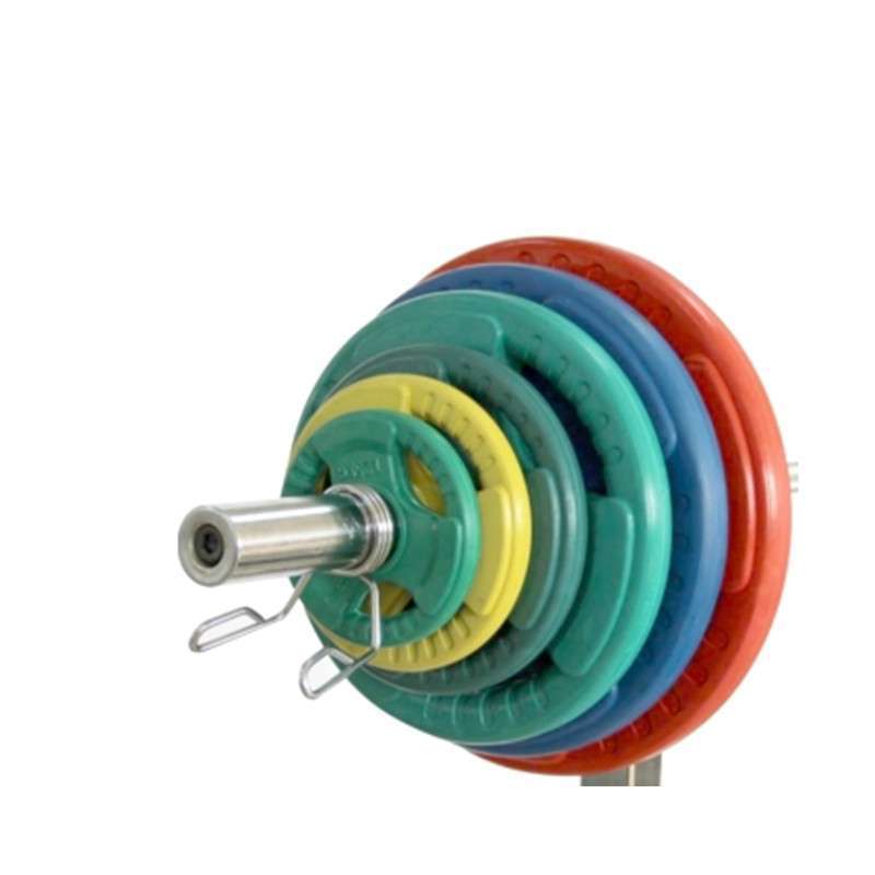 骐骏环保原胶 彩色三孔手抓包胶杠铃片大孔 健身房举重床奥杆专用(彩色的9.8\/kg)【报价、价格、评测、参数】_更多中小型健身器材_苏宁易购