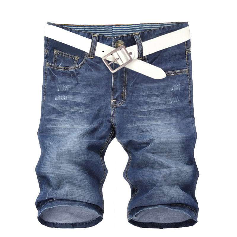 4男士新品休闲牛仔短裤 61018 蓝色 31(2尺4)【