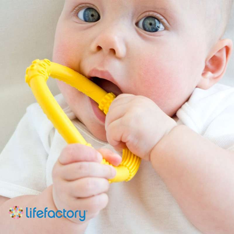 美国Lifefactory天然硅胶婴儿磨牙棒 牙胶 不含B