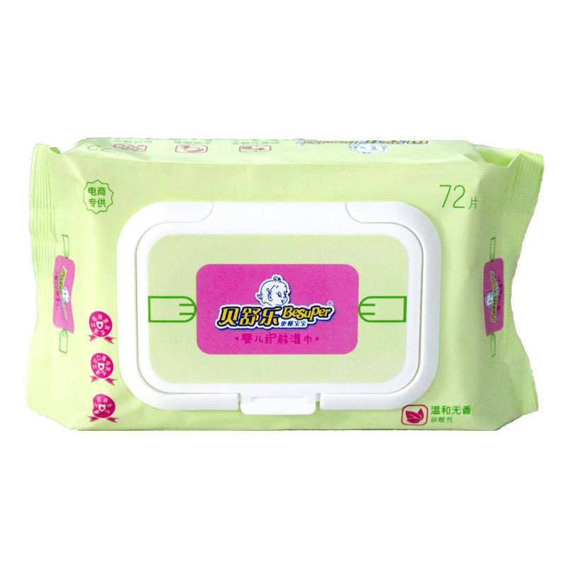 贝舒乐\/Besuper 婴儿护肤带盖湿纸巾清洁湿巾