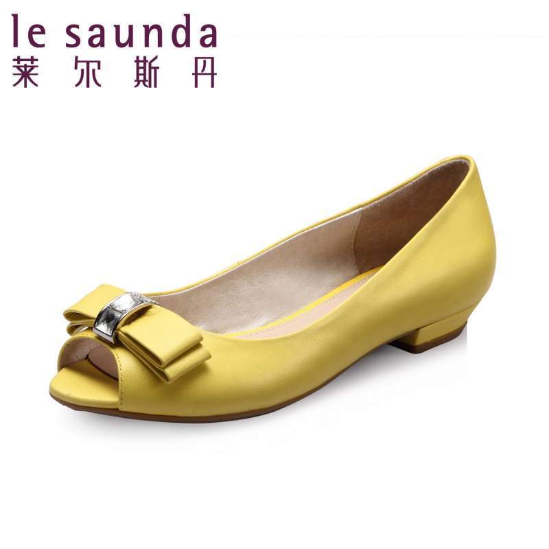 <em>莱尔斯丹</em> 2014新款<em>女鱼嘴鞋</em>少女单鞋OUS 5M