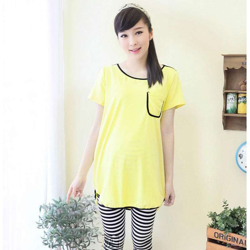 孕妇套装休闲 孕妇装夏装时尚运动服韩版2014