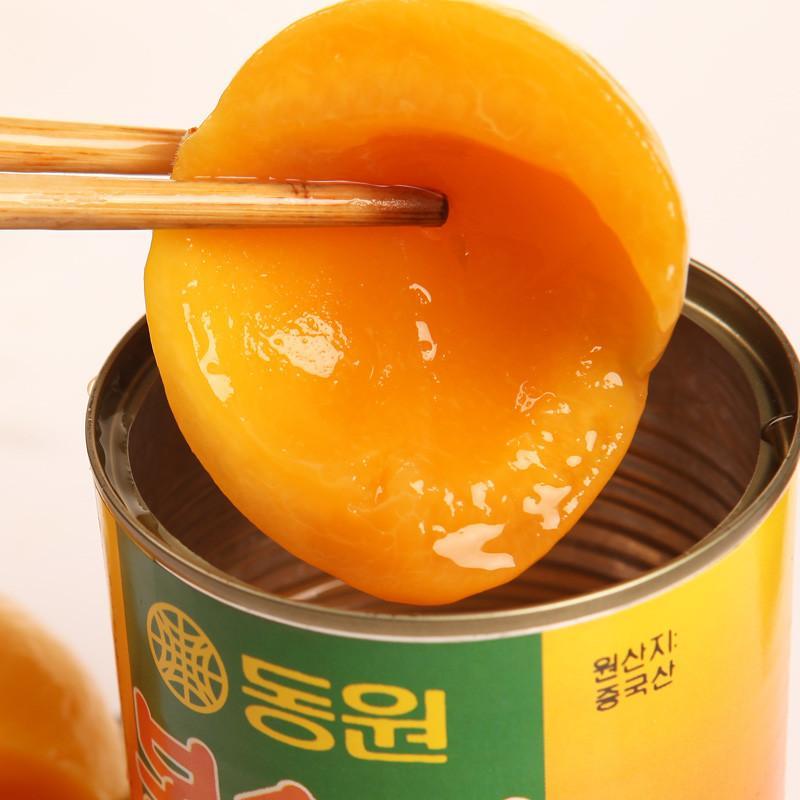 特产零食 出口韩国 丰县黄桃罐头 大片新鲜黄桃