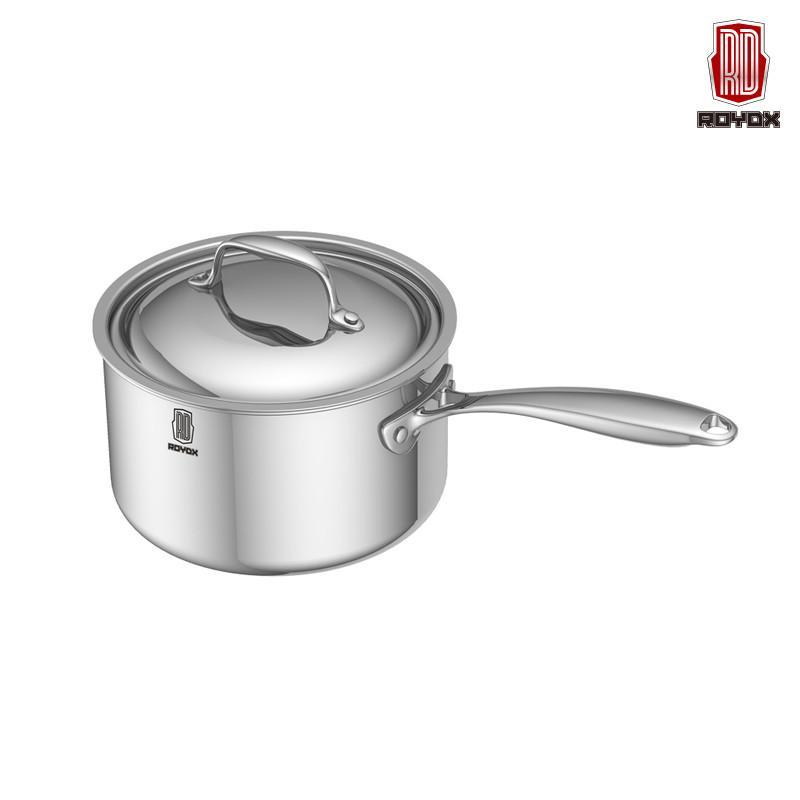 莱德斯锅具单柄浅烧锅18CM 不锈钢汤锅