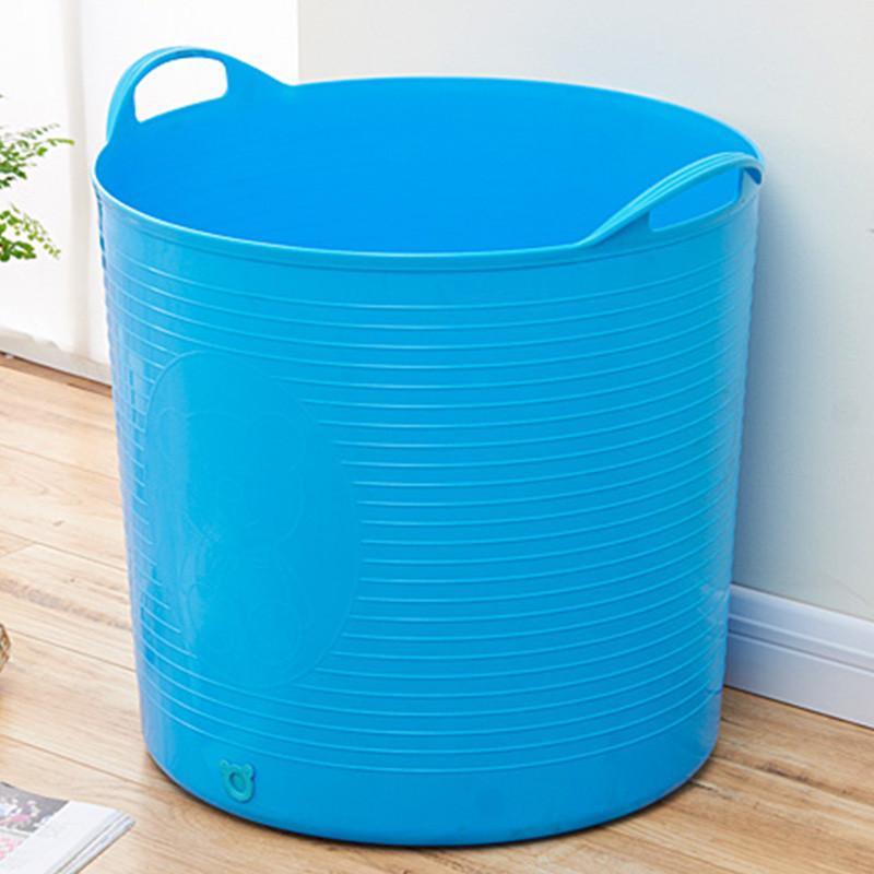 乐服leefuu超大号儿童洗澡桶 加厚塑料加盖洗澡桶 蓝色【报价、价格、评测、参数】_收纳用品_苏宁易购