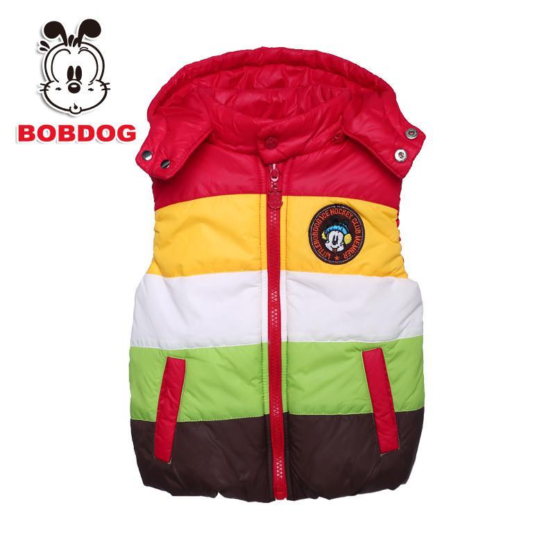 BOBDOG<em>巴布豆</em>冬季新款童装 儿童棉<em>马甲</em> <em>男童</em>