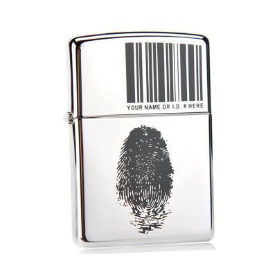 ZIPPO打火机 经典铬 镜面 指纹身份证 条形码 