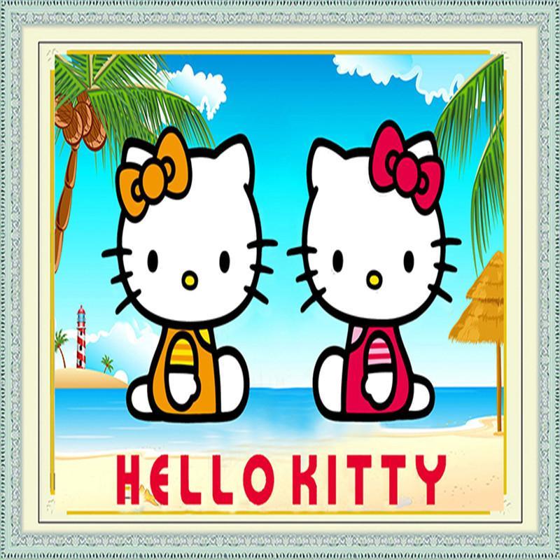 淘淘佰度(TTBD) 钻石画卡通系列 hello kitty