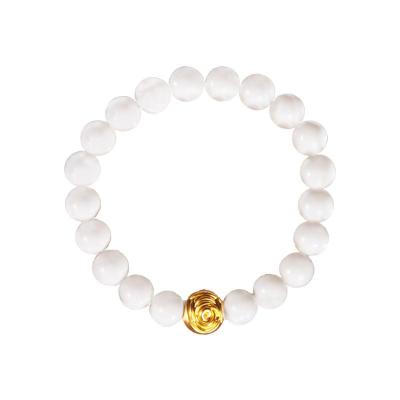 【金一黄金】砗磲版玫瑰金1.1克 首饰 黄金 Au