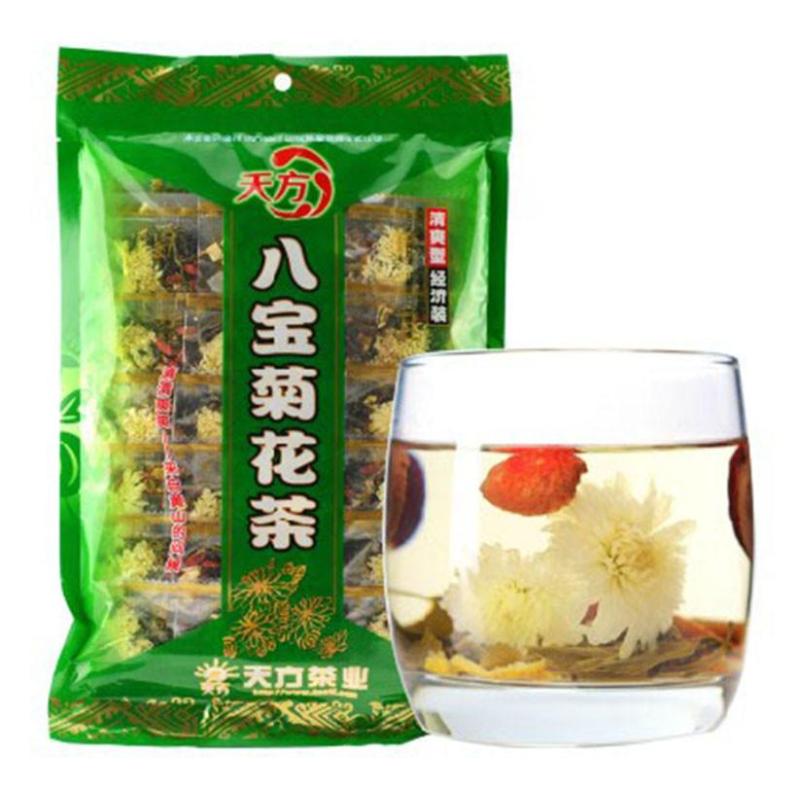 安徽天方茶叶250g八宝菊花茶花草茶小袋包装女性夏日清凉去火茶