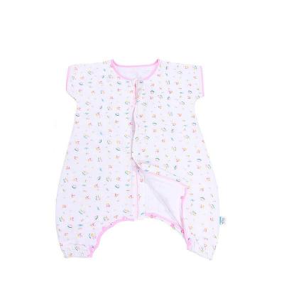 沐童 婴儿纯棉纱布睡袋儿童分腿睡袋空调睡袋