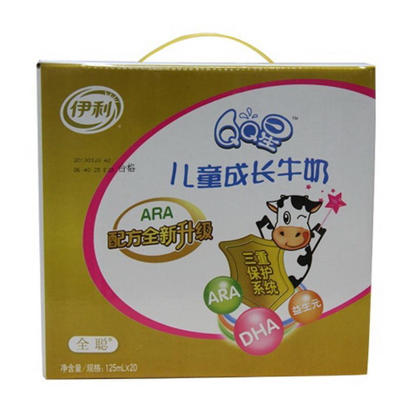 伊利QQ星全聪型儿童成长牛奶125ml*20(箱)