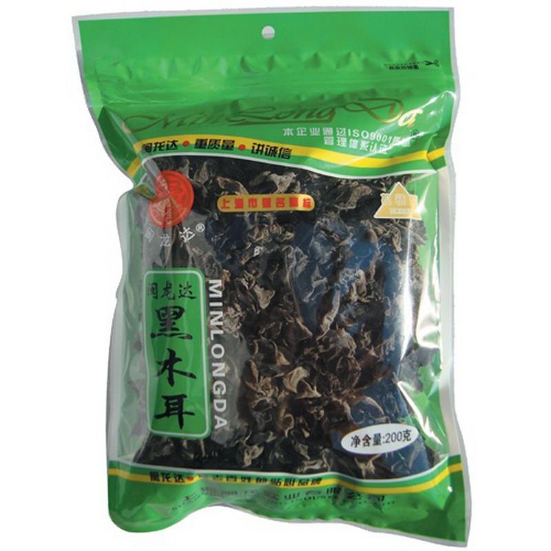 闽龙达黑木耳 袋装200g 原木黑木耳【报价,价格,评测