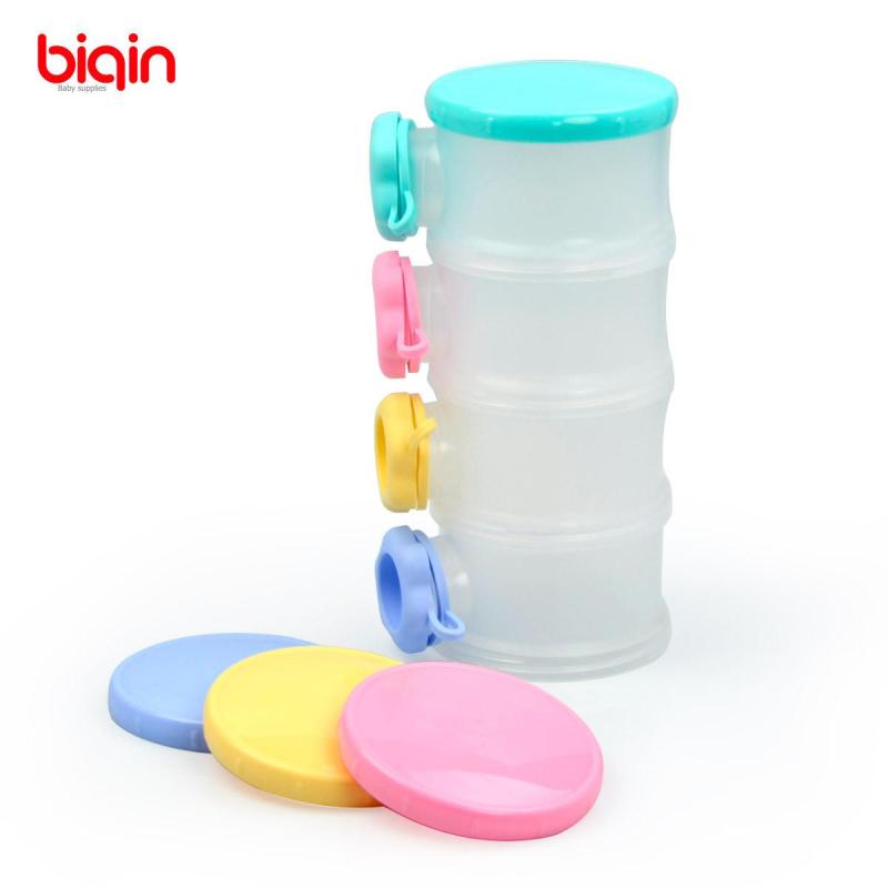 比亲 BIQIN 新品 四层多功能奶粉罐 可分格使用