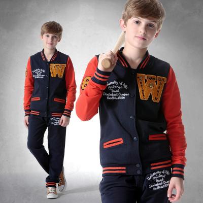 华诺<em>男童</em>棒球<em>运动服</em>套装童装<em>开衫</em>外套2014潮