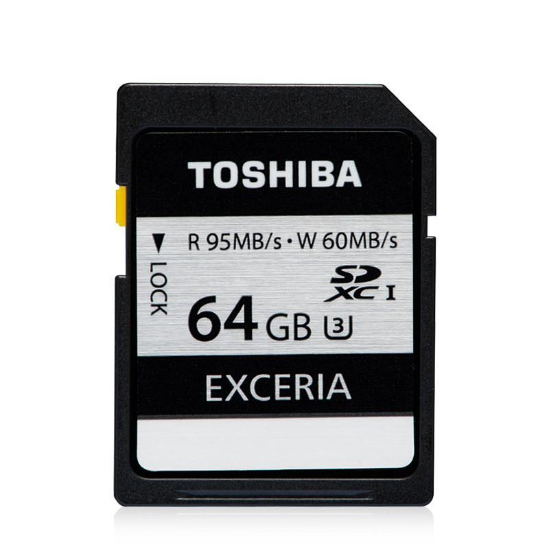 东芝SD卡64G相机内存卡 超高速UHS-I U3 TYPE2升级版 读95M写60M