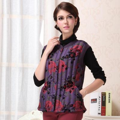 <em>恒源祥</em>冬新款正品女保暖<em>马甲中老年</em>妈妈装V领