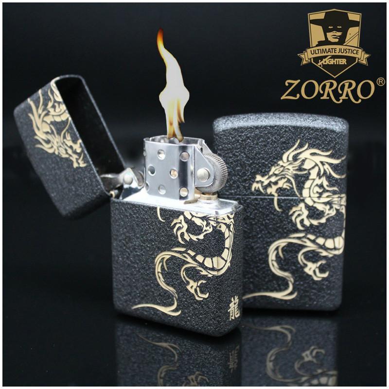 香港正品 ZORRO佐罗打火机精品黒砂龙 棉油打火机 礼品 精品 烟具【报价、价格、评测、参数】_品牌打火机_苏宁易购