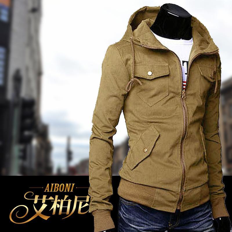 新款薄款连帽<em>外套</em>男装<em>青少年</em>修身韩版<em>男版</em>薄款
