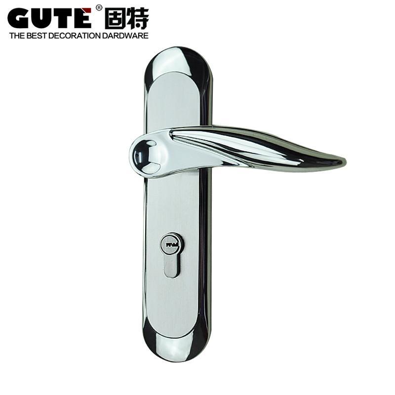 固特GUTE 现代简约卧室房门锁 不锈钢把手 锁