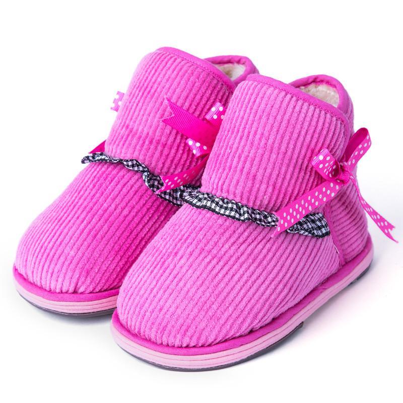 0-3岁宝宝学步鞋冬季棉鞋婴幼儿童手工布鞋 女