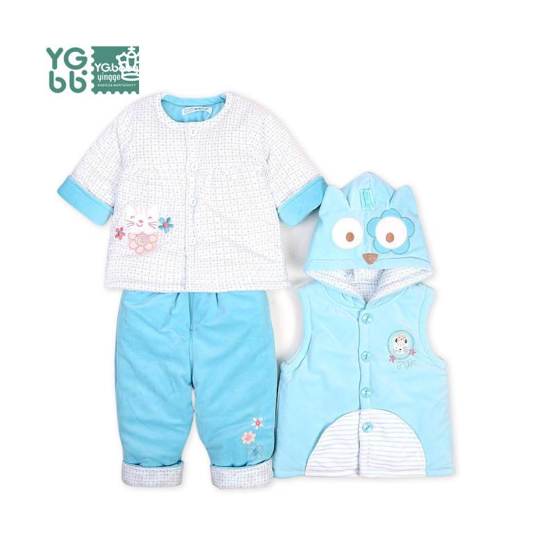 英格贝贝<em>冬装</em>新款女宝宝<em>棉衣马甲套装</em>婴儿<em>棉衣</em>