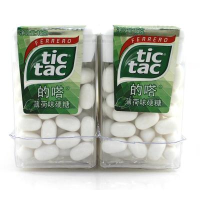 费列罗产品的嗒tic tac 的嗒薄荷味硬糖12盒装【