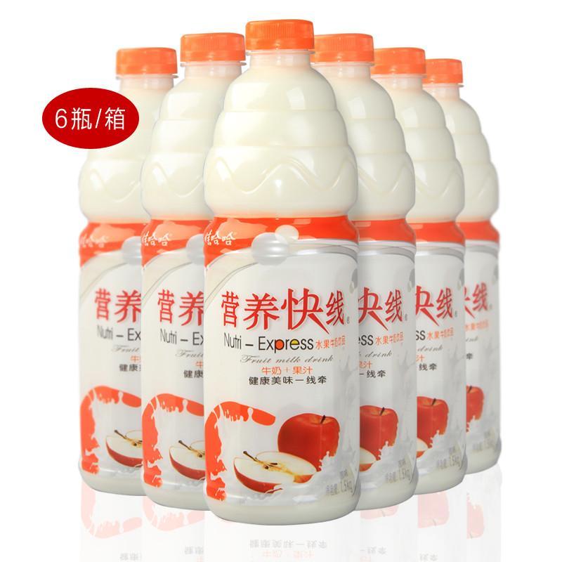 娃哈哈营养快线果汁牛奶原味1.5l*6/箱