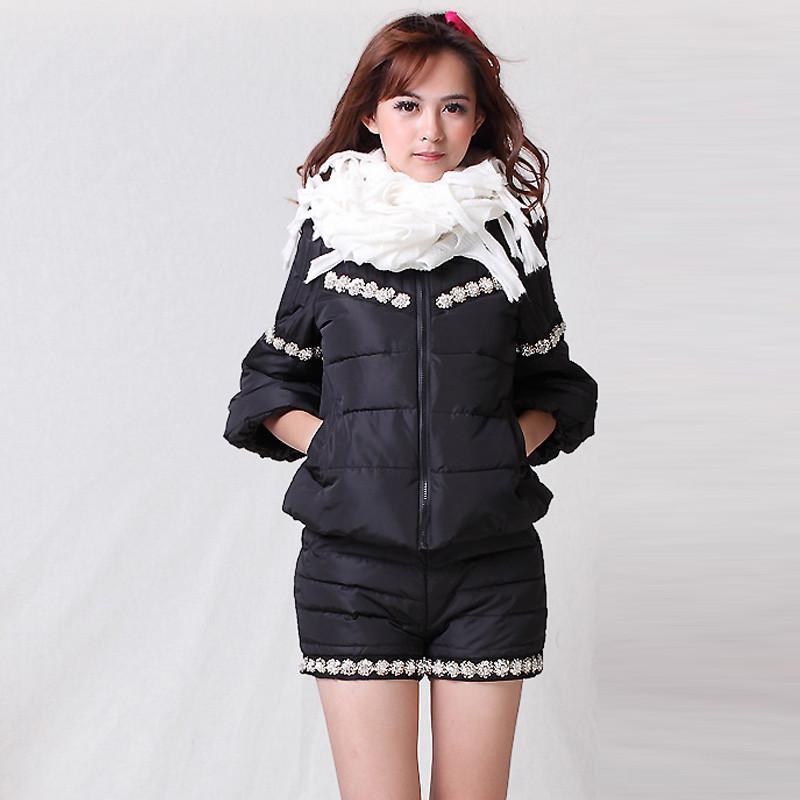 水慕莎(SHUIMUSHA)2014<em>秋冬</em>新款<em>棉衣短裤</em>镶