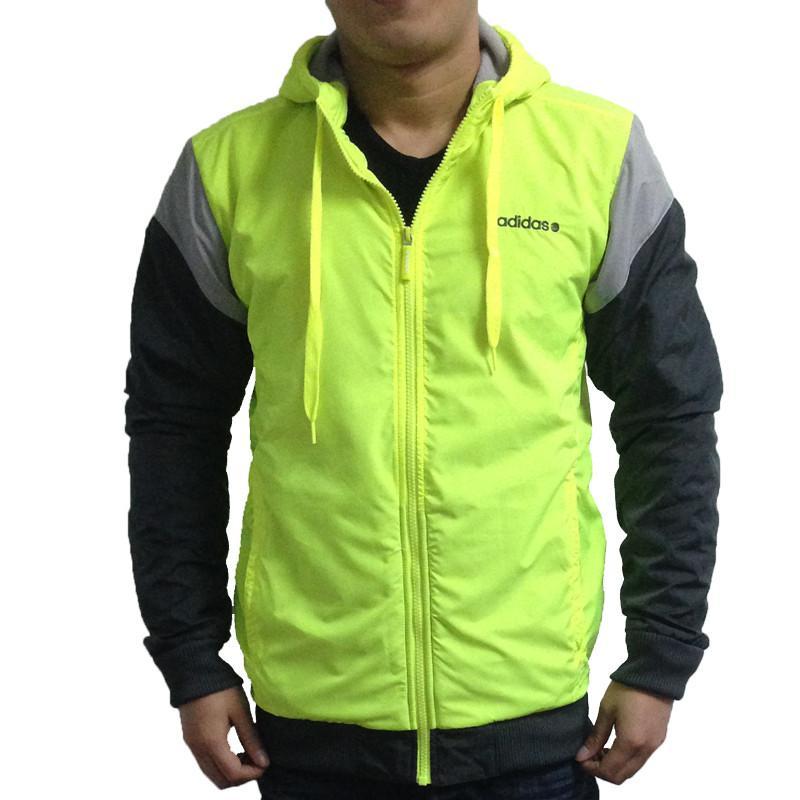 <em>Adidas阿迪达斯NEO2015</em>春季<em>新款</em>连帽茄克外