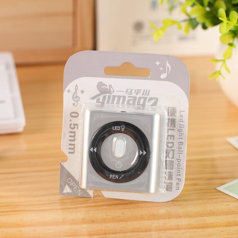 小学生创意mp3造型圆珠笔 可爱led灯笔 学生学