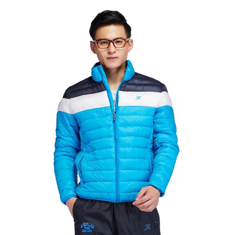 【品录鞋服】特步 时尚运动休闲保暖男棉衣 987329170218 彩兰 S【报价、价格、评测、参数】_【品录鞋服】棉服-苏宁易购