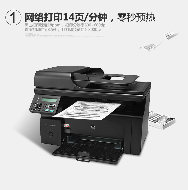 HP黑白激光一体机LaserJet Pro M1213nfMFP