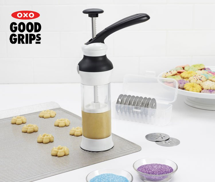 奥秀 oxo饼干机厨房烘焙工具花式曲奇枪曲奇饼干机带12饼干模