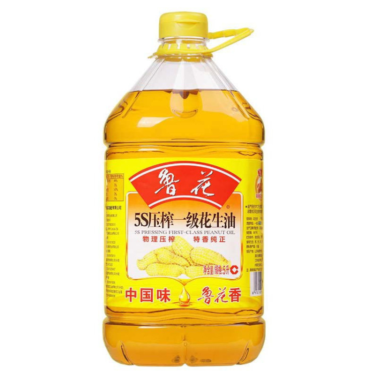 鲁花 5S压榨一级花生油5L