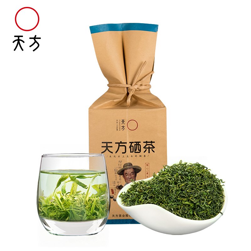 2022年新茶春茶安徽天方茶叶250g/明前特级III硒茶绿茶高山茶 石台硒茶 华东