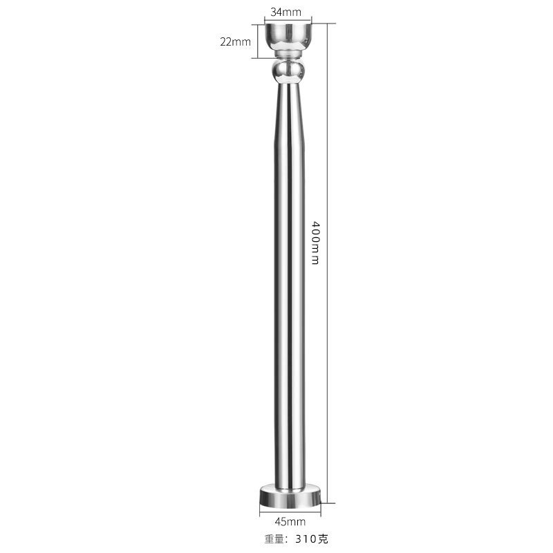 不锈钢闪电客加长款磁力吸磁吸防盗碰顶25303550cm防撞挡 40cm 拉丝不锈钢